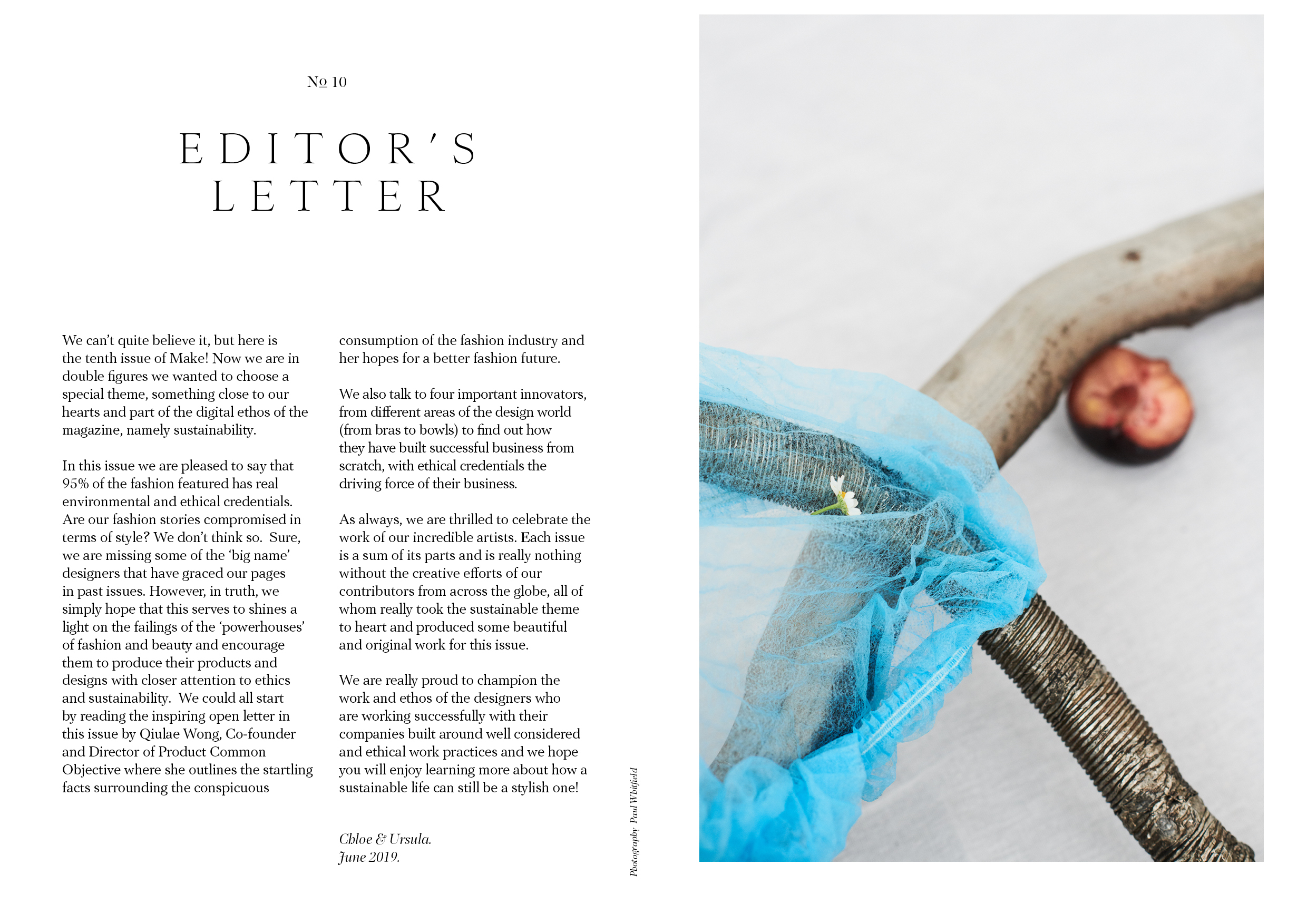 Editors Letter And Contents Make Magazine